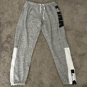Victoria’s Secret PINK sweatpants - Grey - Size: Small - Zippers near the cuffs.